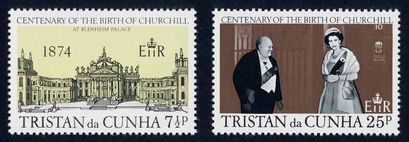 Tristan Da Cunha 196-7a MNH Winston Churchill, Blenheim Palace