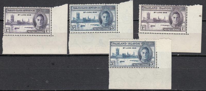 Falkland Islands Dependencies-1946 Peace Issue Sc# 97/98, 1L9/1L10 - MNH (2416)