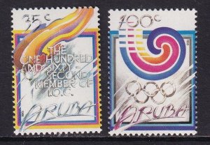 Aruba   #38-39   MNH  1988  Olympics