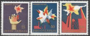 Yugoslavia #756-8 MNH VF  (V2183)