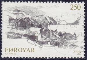 Faroe Islands - 1982 - Scott #85 - used - Kvivik