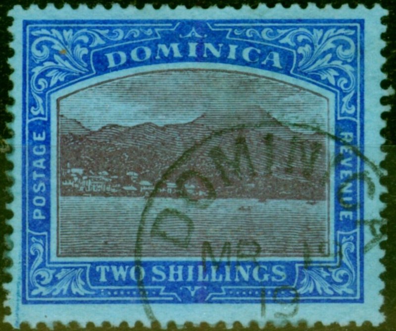 Dominica 1919 2s Purple & Deep Blue-Blue SG53b Fine Used