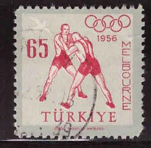 TURKEY Scott 1218 Used Olympic wrestling stamp