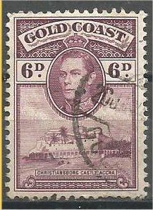 GOLD COAST, 1938, used 6p, King George VI, Scott 121
