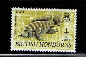 BRITISH HONDURAS SCOTT#235 1971 1/2c CRANA FISH - MNH