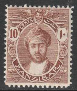 Zanzibar Scott 123 - SG249, 1913 Sultan 10c MH*