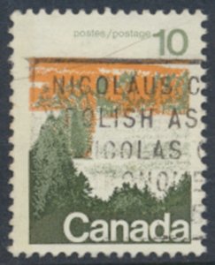 Canada  SC# 594 * SG 702p Used  Type I tagged p 12½ x 12 see  details & scans