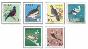 Japan 788-92A Birds set MIHON MNH