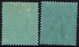 FIJI 1922 KGV 2/- AND 2/6 WMK MULTI SCRIPT CA 