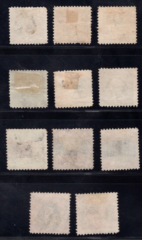 MOMEN: US STAMPS #112-122 COMPLETE PICTORIAL SET USED LOT #82480