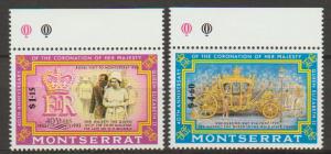 Montserrat SG 913 - 914 set of 2  MLH -  Coronation