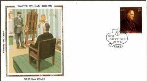 Jersey 1983 Walter William Ouless Painting Brush Sc 316 Colorano Silk Cover #...