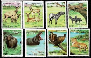 Congo Republic #1008-15 MNH cpl animals