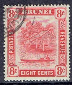 Brunei, Scott #67; 8c Brunei River, Used