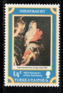 TURKS & CAICOS ISLANDS Scott # 331 MH - Christmas 1977