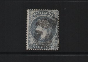 St Helena 1876 SG25 - 14x12.5 perf, CC watermark - used