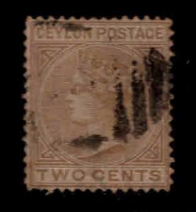 Ceylon Scott 63 Used 1872 Victoria CC wmk 1