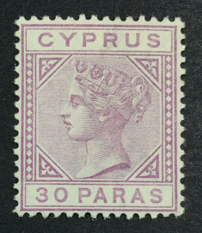 MOMEN: CYPRUS SG #17 DIE I CROWN CA 1882-6 MINT OG NH £80+++ LOT #6965