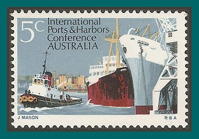 Australia 1969 Ports and Harbours, MNH  #460,SG438