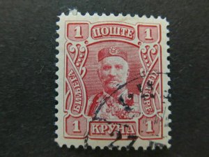 A5P23F68 Montenegro 1907 1kr used-