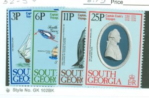 South Georgia #52-55  Single (Complete Set)