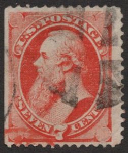 US #149 SCV $90.00 VF used,  super fresh rich color, very nice stamp with fou...