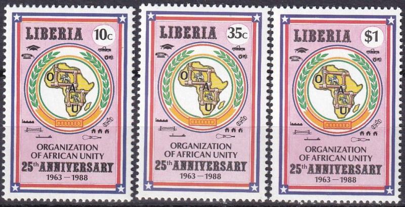 Liberia #1082-4 MNH CV $6.45 (A19186)