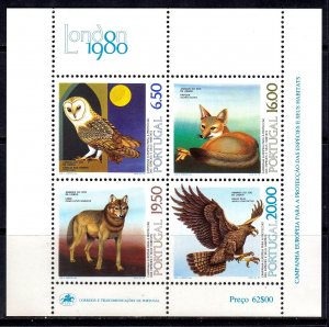 Portugal 1980 Wildlife Protection Mint MNH Miniature Sheet SC 1465a