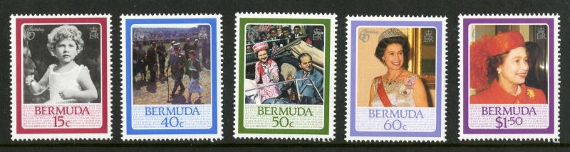 Bermuda 499-503 MNH SCV $4.65 BIN $2.50 Royalty