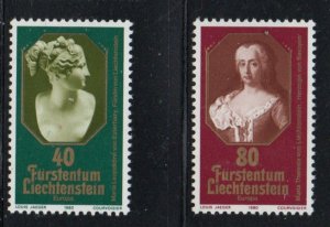 Liechtenstein Sc 685-686 1980 Europa set stamp mint NH