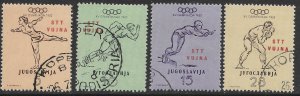 Yugoslavia Trieste #51-54 used. Olympics 1952