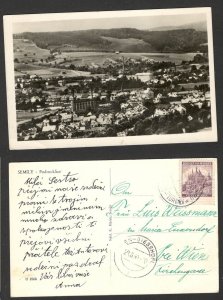 BOHEMIA MORAVIA TO AUSTRIA - POSTCARD - SEMILY, PODMOKLICE - 1941.