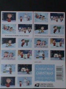 UNITED STATES-2015-SC# 5030b-A CHARLIE BROWN CHRISTMAS-BOOKLET OF 20 MNH VF