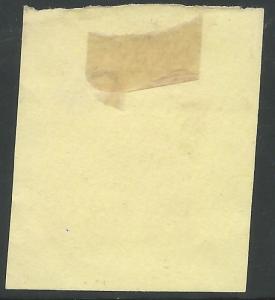 CSA Scott #1 Stone 2 Dry Printing Used Confederate Stamp on Piece Athens, TN CDS