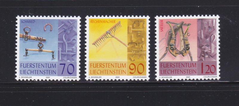 Liechtenstein 1215-1217 Set MNH Tools