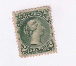 CANADA # 24 VF-MVLH 2cts LARGE QUEEN