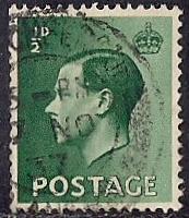 Great Britain #230 1/2P King Edward 8th, used EGRADED VF 83