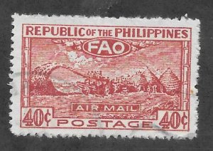 Philippines  #C67 Used 40c Air Mail Stamp 2017 SCV $6.00