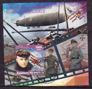 Guinea Bissau- id14-used sheet-Fighter Planes-WWI-von Richthofen-2016-