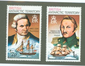 British Antarctic Territory #45a/46a  Single