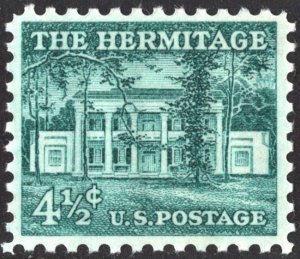 SC#1037 4½¢ The Hermitage Single (1959) MNH