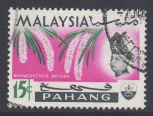 Malaya Pahang Scott 88 - SG71, 1965 Flowers 15c used