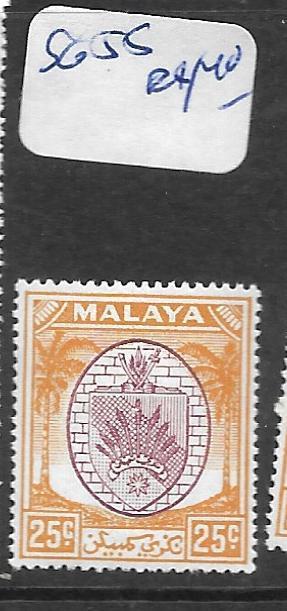 MALAYA NEGRI SEMBILAN (P0401B) ARMS  25C  SG55      MNH