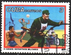 Cuba. 1976. 2174. Army sports, boxing. USED.