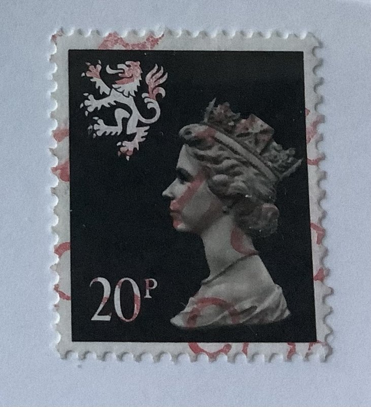 Great Britain Scotland 1989 Scott SMH39 used - 20p, Queen Elizabeth II