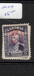 SARAWAK JAPANESE OCCUPATION (P0506) 5C   RED  OVAL REVENUE CHOP MNH