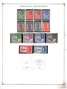 Collection , Somaliland Protectorate Scott  Pages 1941/1960, Cat $36, Mint