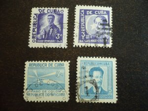 Stamps - Cuba - Scott#340,343-354,C25-C26,C28-C29 Used Partial Set of 17 Stamps