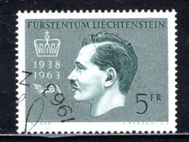 Liechtenstein #375  Used    VF   CV $3.00  ....   3510151