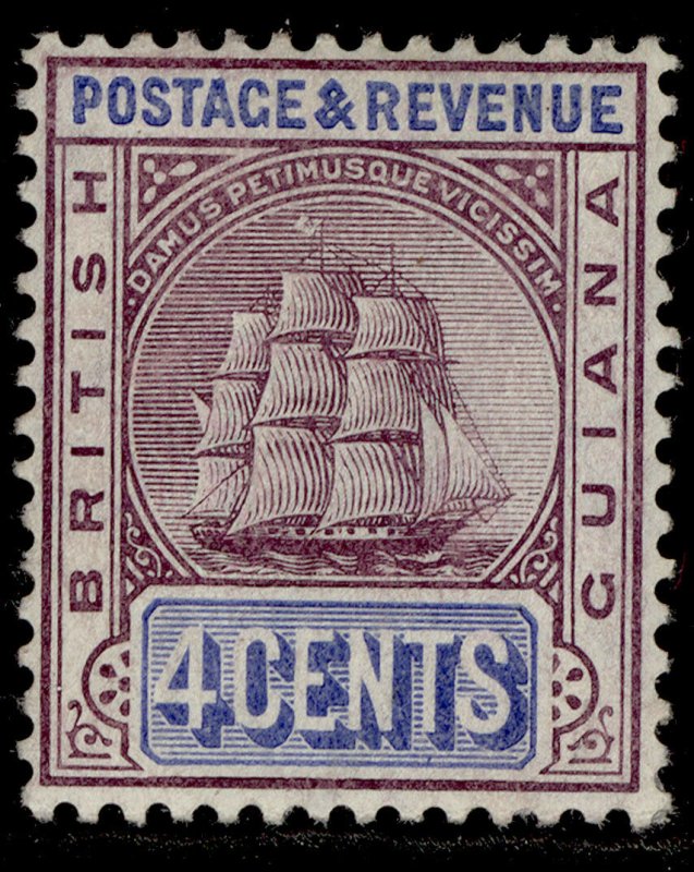 BRITISH GUIANA EDVII SG242, 4c dull purple and ultram, M MINT. Cat £20. ORDINARY